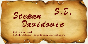 Stepan Davidović vizit kartica